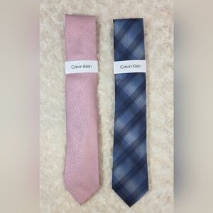 Calvin Klein Pink and Blue Ties
